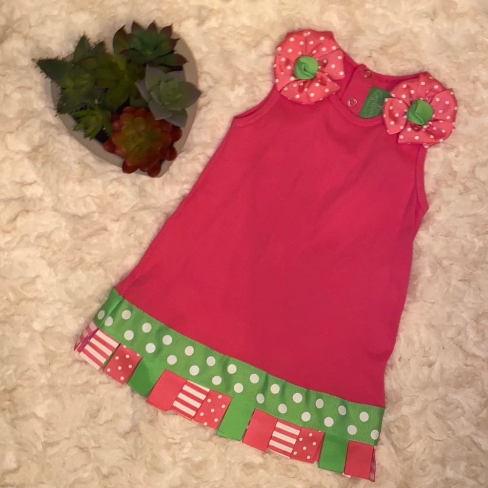 Mud pie Boutique Dress w/Ribbon
